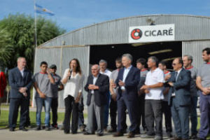 Vidal- Macri, inauguraron fábrica de helicópteros