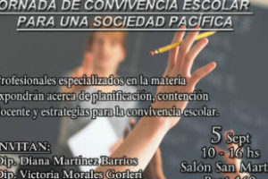 Convivencia escolar para una Sociedad Pacífica