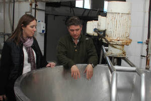 Vidal: Visitó una fábrica de quesos y estuvo con Meolans