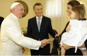 Macri fue recibido por el Papa Francisco