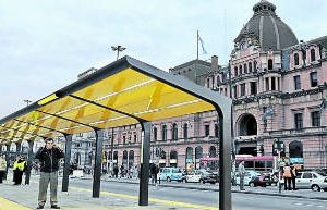 Plaza Constitución:Nuevas dársenas de colectivos