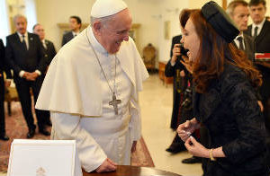 Cristina con el Papa habló de economía,no de inseguridad