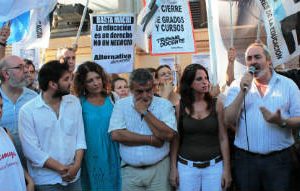 Bodart, en la protesta por falta de vacantes