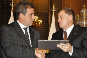 Ritondo: Recibió a la delegación de San Petersburgo