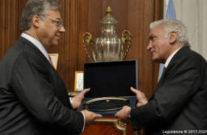 El Presidente del Parlamento suizo visitó la Legislatura