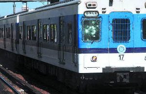 La línea Sarmiento, sin servicio