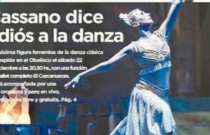 Cassano dice adiós a la danza