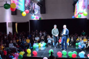Horacio, Andy reunidos con emprendedores
