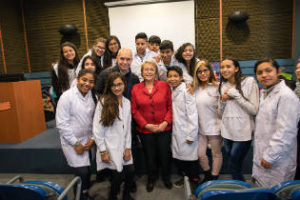 La Boca: Presidente de Chile visitó escuela
