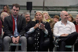 Belgrano: Carrió Larreta se reunieron con vecinos