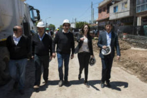 Vidal recorrió obra en el partido bonaerense