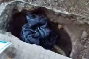 Detuvieron "robacables”: Cortaban  la  luz con pala
