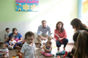 Chacarita:Santilli visitó Centro de Primera Infancia