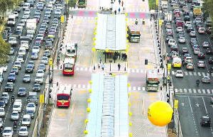 De Av.Santa Fe a Constitución, en 15 minutos