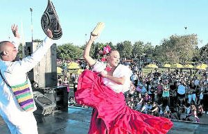 Despliegue de cultura colombiana en la Ciudad