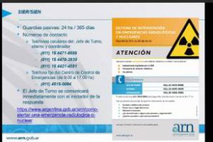 Emergencias Radiológicas: Jornadas de capacitación