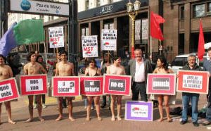 Bodart:Protesta "en calzones" ante la AFIP