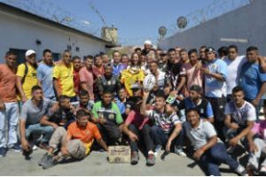 Vidal: Visita  al club de rugby espartanos