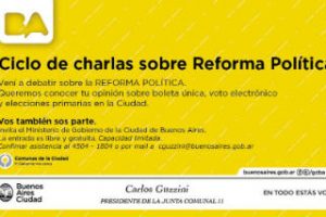 Charla y debate, reforma politica