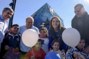 Vidal: Visito Tecnópolis  y después fue a Lanús