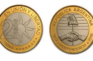 Bicentenario, lanzan una nueva moneda de dos pesos
