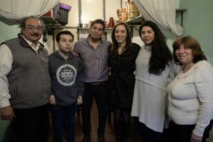 Morón Vidal visitó a una familia del partido bonaerense