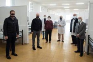 Larreta y Quirós:Visitaron el hospital Muñiz