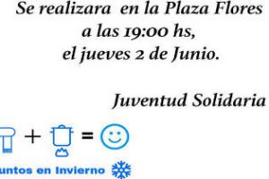 Cena Solidaria, en la Plaza de Flores
