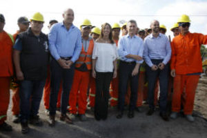 Quilmes: Macri – Vidal en obras de pavimentación