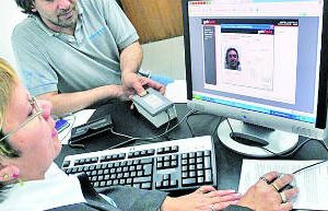 Registros, con grupo y factor sanguíneo