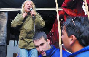 Huelga de los gremialistas del Sarmiento