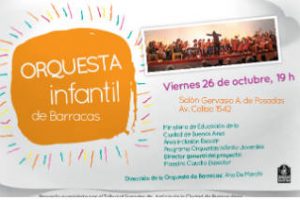 Orquesta infantil de Barracas en el colegio de escribanos.