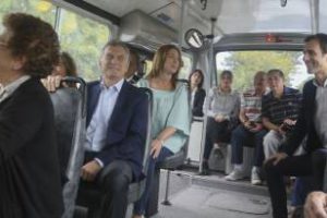 Vidal y Macri: Presentación servicio de colectivos