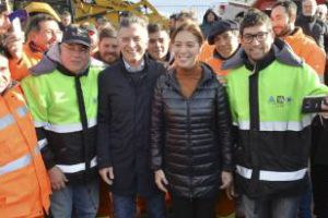 Vidal-Macri: Recorrieron obras de rutas 3