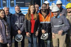 Vidal: Recorrió taller ferroviario de Llavallol