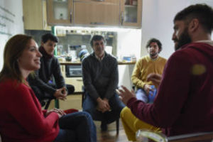 Vidal y Bullrich juntos en Villa Adelina