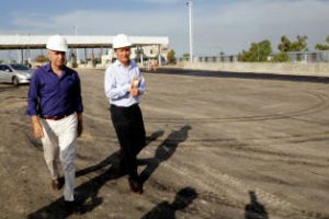 Macri recorrió las obras del Distribuidor Dellepiane