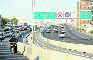 Autopista 25 de Mayo,reducen la velocidad máxima