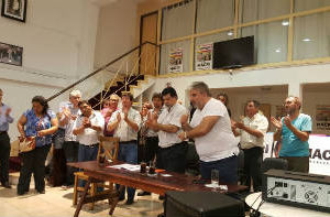 Legislador Quattromano con dirigentes del FUP bonaerense