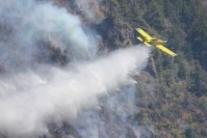 El Bolsón: Gran despliegue para el combatir incendios