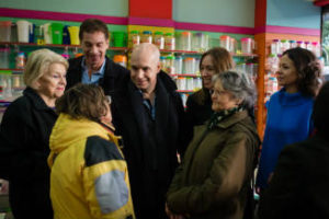 Larreta inició el cierre de campaña desayunando con vecinos