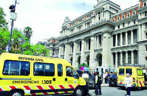 Ciudad en sólo dos días, 20 amenazas de bomba
