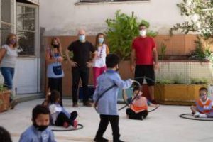 Larreta y Acuña visitaron un jardín de Retiro