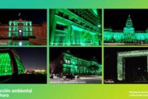 Día Mundial del Ambiente,edificios emblemáticos se iluminan de verde