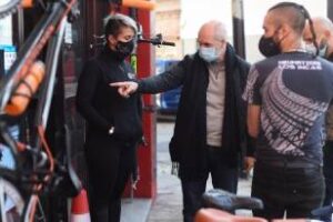 Parque Chas:Día del Bicicletero Larreta visitó una bicicletería