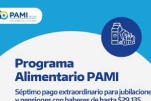 PAMI: Nuevo pago del programa alimentario a personas afiliadas