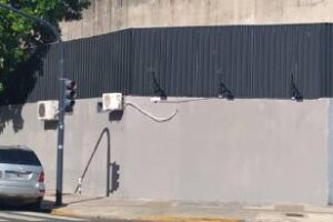 Chacarita:Taparon el mural en homenaje a Maradona