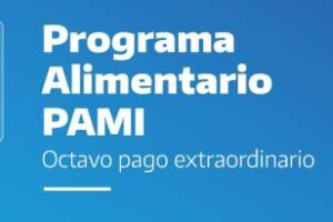 PAMI: Paga octava cuota alimentario y dos bonos adicionales