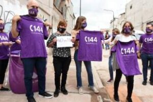 Violencia de género:Ciudad registró 63.000 llamados al 144 en 2021