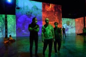 Larreta participó del preestreno de la muestra inmersiva ‘Imagine Van Gogh’